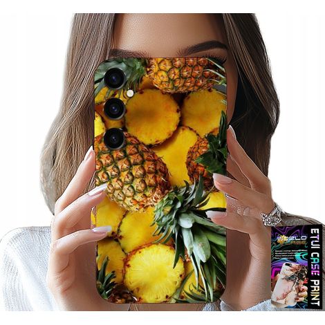 Custodia per Samsung Galaxy A04S - design ananas con vetro (1/5)