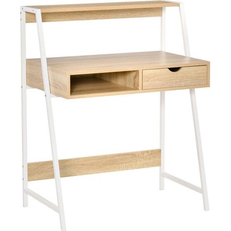 Bureau secrétaire MARILYN blanc (1/5)