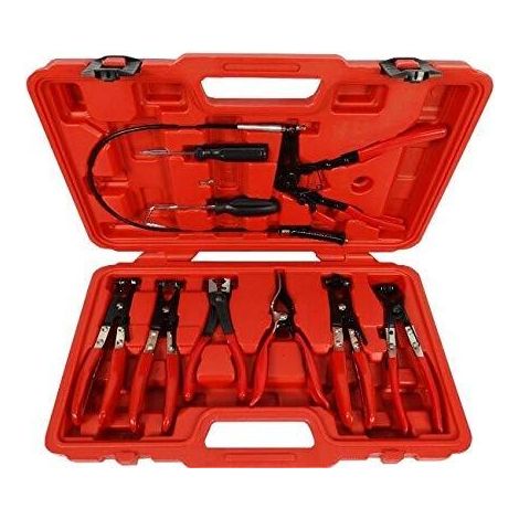 Geko Kit di pinze CLIC metalliche 9 pezzi