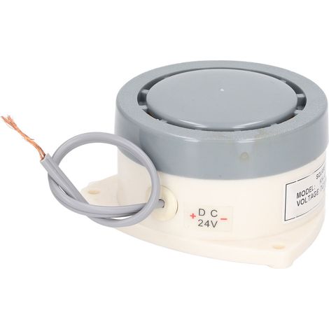 BERM Elektronischer Alarmsummer, Dauerton 60 dB, rund, flammhemmend, PC-Komponente, 24 V DC (1/5)
