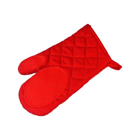 Gant de cuisine avec protection silicone Cuistot Rouge (1/3)