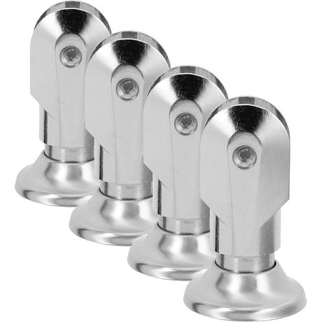 Staffe di supporto per divisori di bagni in acciaio inox 304, gambe di sostegno, confezione da 4 pezzi, altezza 6 cm, accessori per bagni pubblici e bagni industriali. (1/5)