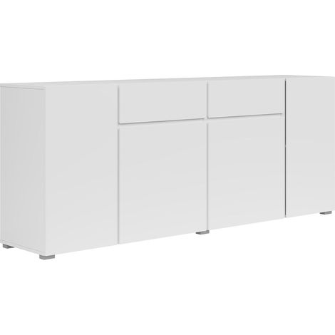Maxis Blanco Aparador de 4 puertas y 2 cajones (1/5)