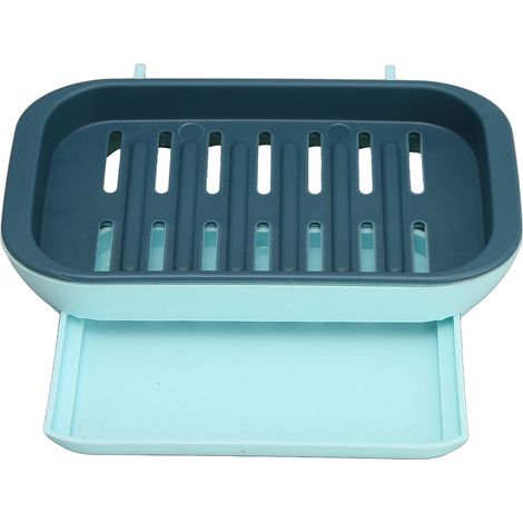 Porte-savon portable perforé suspendu avec plateau pour salle de bain de voyage (1/5)