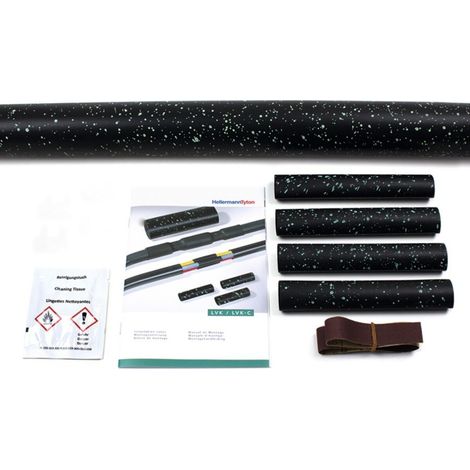 HellermannTyton Schrumpfschlauch schwarz 500 mm (1/3)