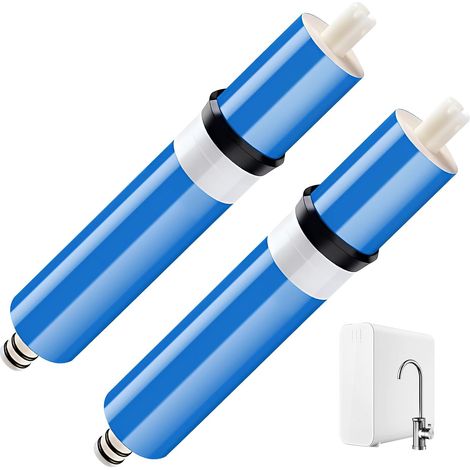 Membrane osmose inverse 50 GPD pour filtre eau domestique, cartouche RO compatible boîtier 1812/2012, 98% taux de rejet, membrane TFC sèche pour système de filtration sous évier (1/5)