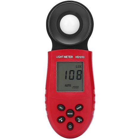 luxmètre portatif HS1010 avec affichage numérique, luxmètre électrique pour la maison et le bureau