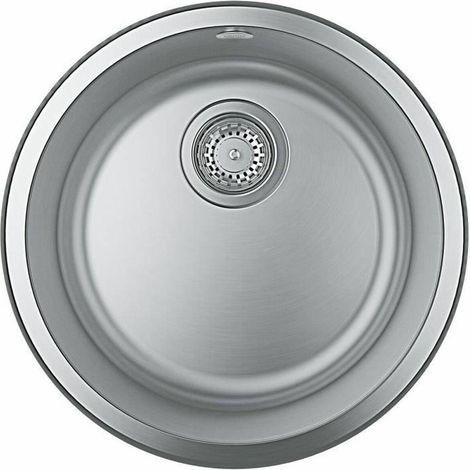 Grohe K200 fregadero redondo acero inoxidable 44 cm (1/3)
