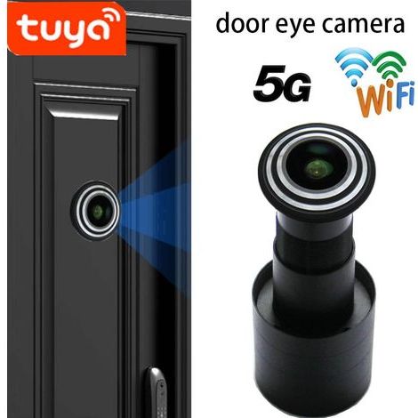 – 1080P-HD-Türspionkamera – 150°-Weitwinkel – Gehäuse aus Aluminium und Glas – Fernzugriff über die Tuya-App (1/5)