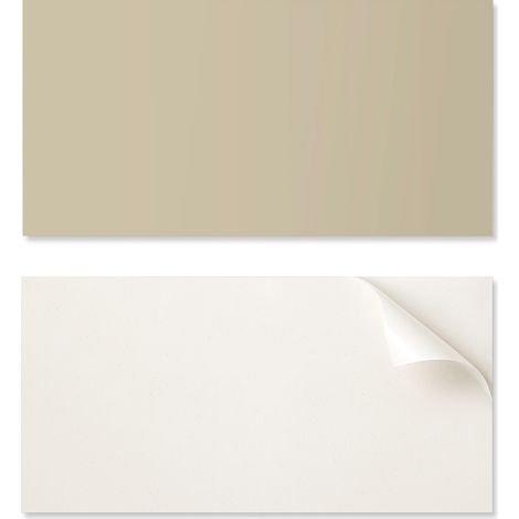 Elemento decorativo de vinilo autoadhesivo para el hogar, 100 x 50 cm. Color: Amarillo sucio.