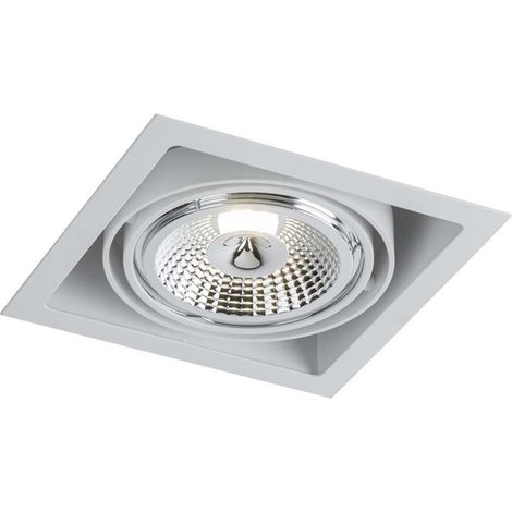 Faretto incasso quadrato bianco orientabile GU10 Shilo MUKO (1/2)