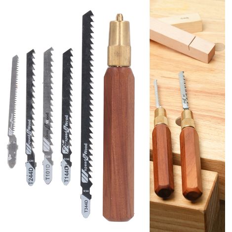 Handsägegriff mit austauschbaren Sägeblättern, feiner und grober Verzahnung, Gartensägegriff, kleine tragbare Handsäge, Holzsäge. (1/5)