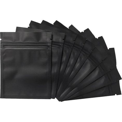 Lot de 100 sachets anti-odeurs - Sachets Mylar refermables de 7,6 x 10,2 cm (3 x 4 pouces) - Sachets plats à fermeture éclair (1/5)
