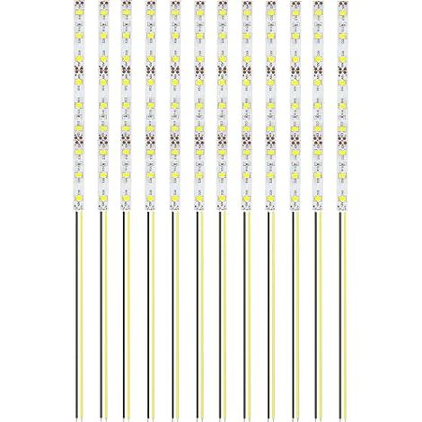 12 Pieces 150mm Pre Wired SMD LED Model LED 12-18V LED Strips Yellow 2835 (1/5)