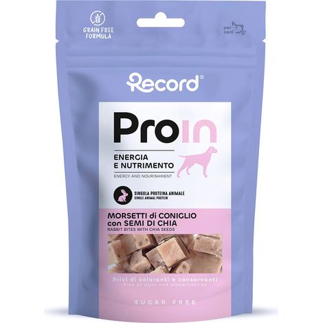 Proin snack per cani morsetti 75 g gusto coniglio e semi di chia (1/3)