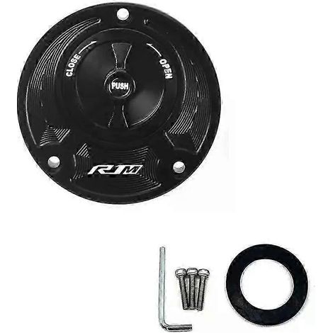 For Yamaha Yzf R1m R1 R3 R15v3 R15m R15 V4 Keyless Motorcycle Fuel Gas Tank Cap Cover Aluminum Accessories( R1M BLACK) (1/5)