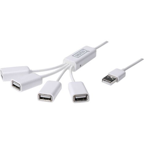 Multiprise USB 2.0 - 4 ports - 480Mbps - flexible (1/4)