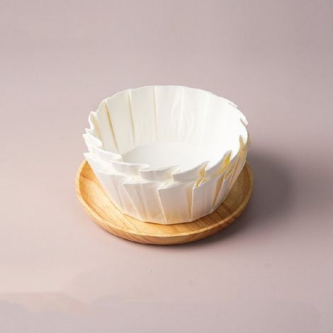 100 fogli di carta da forno usa e getta per torte, cheesecake, forni e friggitrici ad aria, 8,2 x 5 cm (1/2)