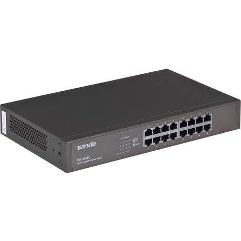 Tenda 16-port Gigabit Ethernet Switch Unmanaged Blau (1/5)
