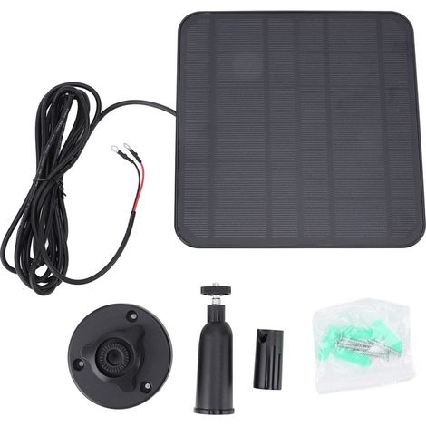Ortviai Panneau Solaire 6 V 5 W pour Sonnette Vidéo Ring – Étanche IP65, Câble 3 m et Support Réglable 360° (1/5)