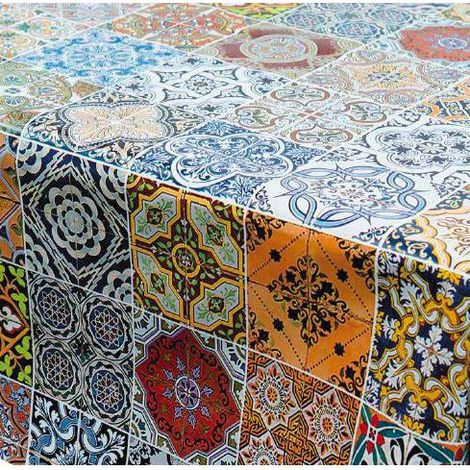 TOVAGLIATO IN PVC JOY H140CM 25MT "DIS 209 GEOMETRICO"