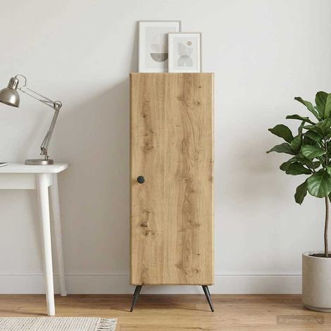 Aparador Roble artisan 33 x 34,5 x 90 cm Madera de Ingeniería (1/4)