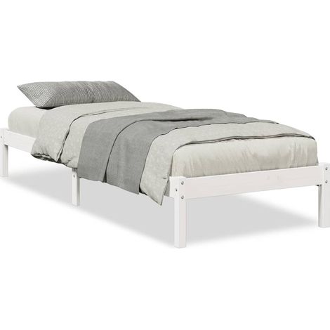 Maison Exclusive - Cama extralarga sin colchón madera maciza pino