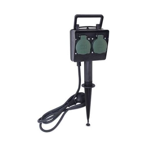 Gartenpfahl mit 2 Steckern und 1,5 m IP44 GSC 0501332