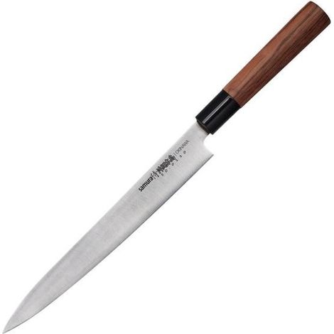 Cuchillo de sushi tradicional japonés Samura Okinawa Yanagiba de 240 mm
