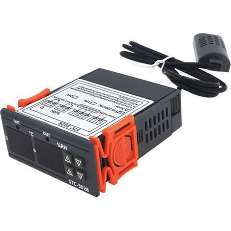 Contrôleur numérique de température et d'humidité-20 ℃ à +80 ℃ 00% RH +100% thermomètre hygromètre précis 110V-220V (1/5)