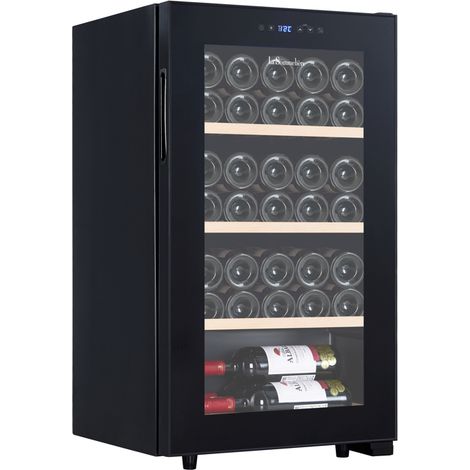 Cave à vin de service 36 bouteilles – Froid brassé – Régulation électronique – Design moderne – Classe énergétique F – La Sommeliere (1/3)