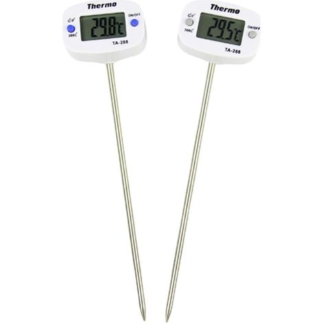 Thermomètre de cuisson pour barbecue avec sonde en acier (1/5)