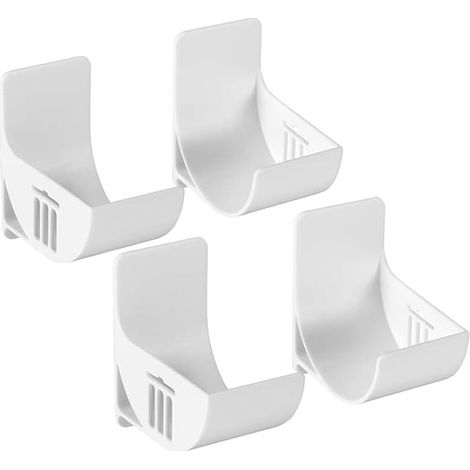Lot de 4 Organiseurs de Cuisine Non Perforés, Montage Mural, Distributeur de Sacs Poubelle Pour le Rangement et l'Organisation des Accessoires