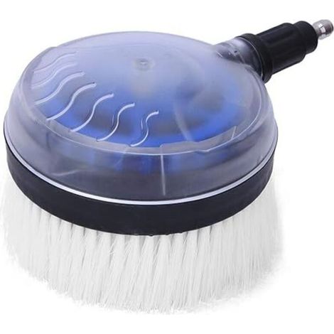 Brosse rotative de lavage de voiture, pistolet à eau haute pression en forme d'éventail à 360 degrés, type de parapluie rotatif en forme d'éventail, connecteur rapide 1/4 (1/3)