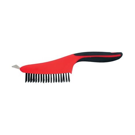 Bürste Strend Pro ComfortGrip CG682, 3-reihig, Stahl, mit Schaber