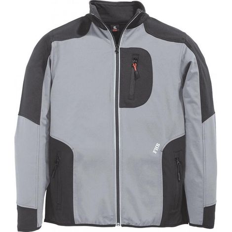 Chaqueta de trabajo Ralf,Jersey-Fleece, Talla M, gris/negro