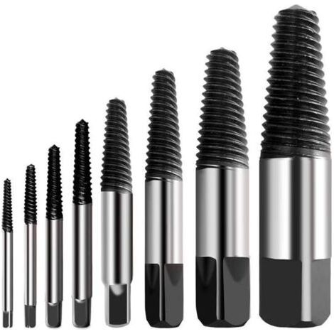 S-giant Extracteur de Vis Cassé Extracteur de Vis Multi-éclaté Kit Dureté en Acier Inoxydable Extracteur de Boulon de Vis Cassé Facile à Décoller Convient pour Enlever des Vis Endommagées (8pcs) (1/5)
