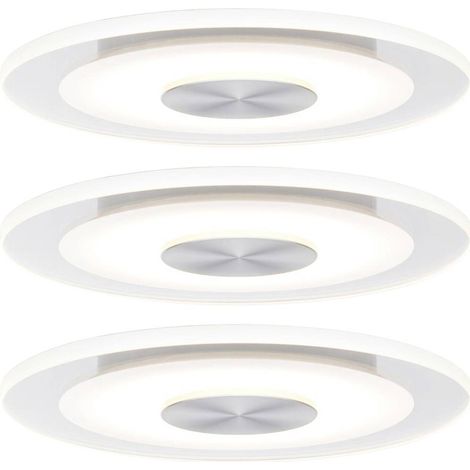 Paulmann 92907 Whirl Lampada LED da incasso Kit da 3 LED (monocolore) LED a montaggio fisso 4.9 W Alluminio (spazzolato (1/5)