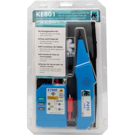 Kurth KE801 Kit de detección de cables negro