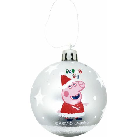 Palla di Natale Peppa Pig Argentato Azzurro Chiaro (1/3)