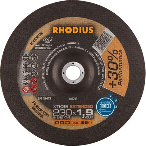 RHODIUS XTK38, 25 Stück, 230 x 1,9 mm, Trennscheibe