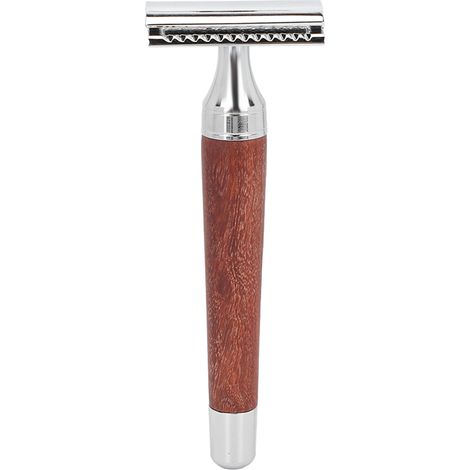 Rasoir de sûreté vintage double tranchant, design ergonomique précis et sûr, rasage doux pour la peau, manche antidérapant. (1/5)
