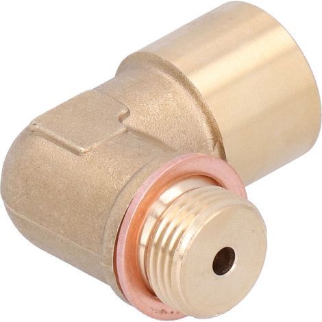 Prolunga per sensore di ossigeno a 90 gradi M18x1.5, adattatore distanziale universale in ottone per auto (1/4)