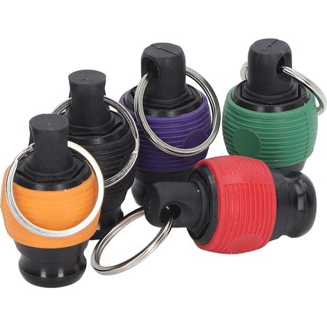 Porte-clés multifonction avec 6 embouts tournevis et support douilles 1/4 pouce, idéal pour outils de bricolage extérieur (1/5)