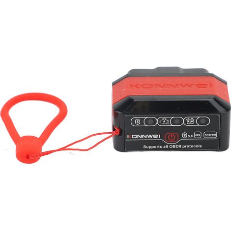 Scanner OBD sans fil 12V Bluetooth 4.0 5.0 – Voyant contrôle lecteur codes voiture IOS Android rouge noir, diagnostic (1/2)