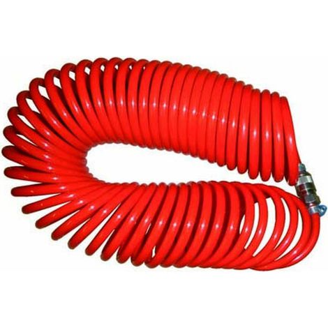 Tuyau Pneumatique en Spirale avec Raccords Rapide 1/4 - 10 mx8x10 mm - D-Work