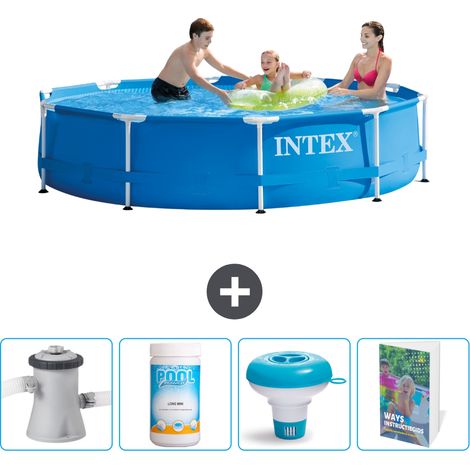 Intex Piscina con struttura Rotonda - 305x76 cm - 5-pezzi  SCB120