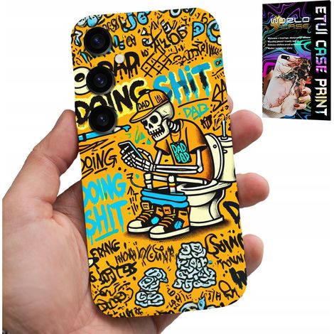 Funda para Samsung Galaxy S25 Plus - Esqueleto defecando en el inodoro (1/5)