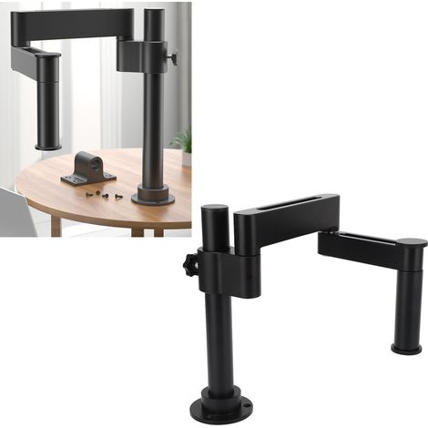 Bras pivotant pour microscope, bras pivotant télescopique universel pliable en métal à double usage (montage vertical/mural), support de réparation et de test à bras unique pivotant à 360°, capacité d (1/5)