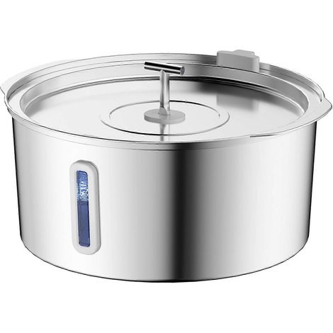Fontaine à eau automatique en acier inoxydable pour grands chiens (7 L), 7 L, avec filtre multi-étapes, pompe silencieuse et compatible lave-vaisselle. (1/4)
